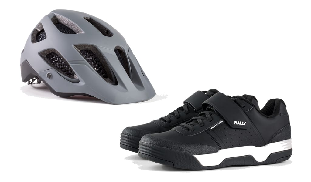 Bontrager Mountainbike Schuhe und Helm