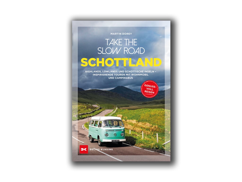 Vanlife-Bücher für unterwegs: Delius Klasing Schottland Take the slow Road