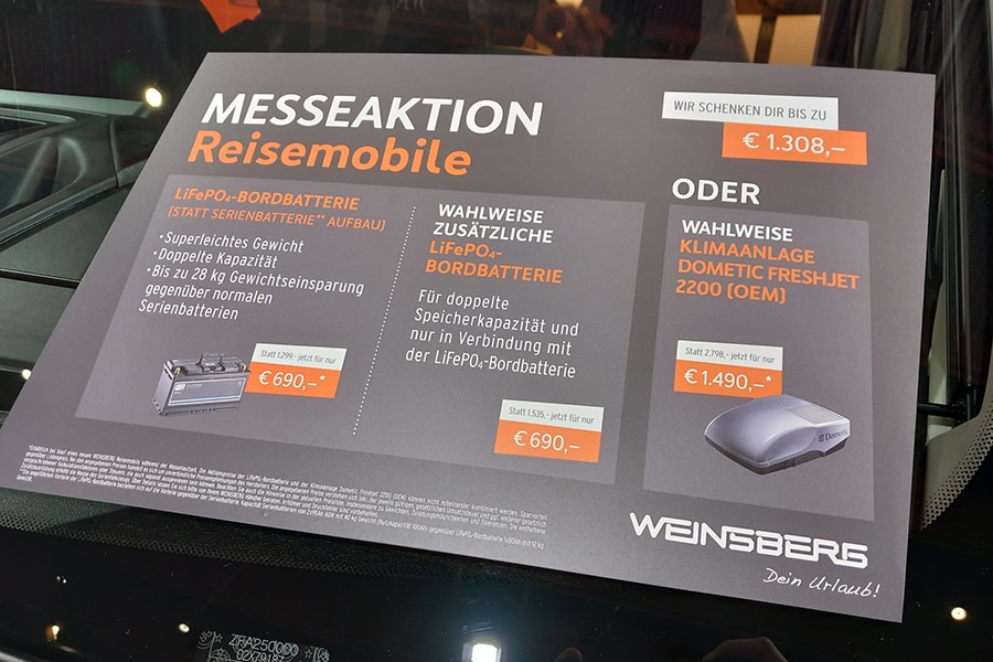 Weinsberg Messeangebot